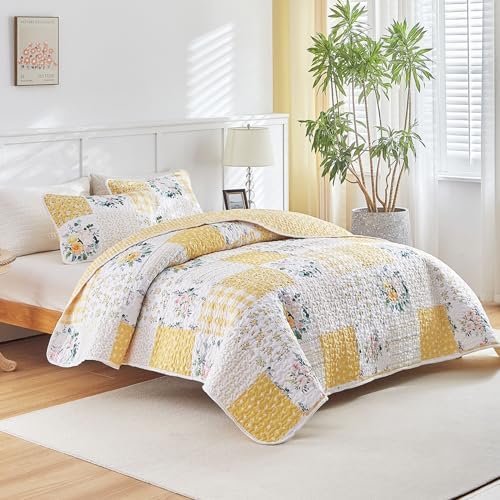 Joyreap 3-Piece Patchwork Quilt Set for California King