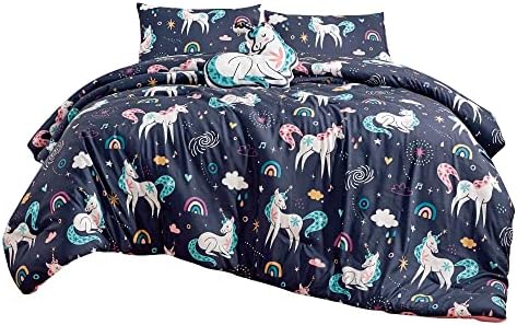 Jaba Unicorn Print Comforter Set for Girls