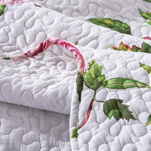 DaDa Bedding Romantic Roses Floral Bedspread Set - Cal King 3-Piece