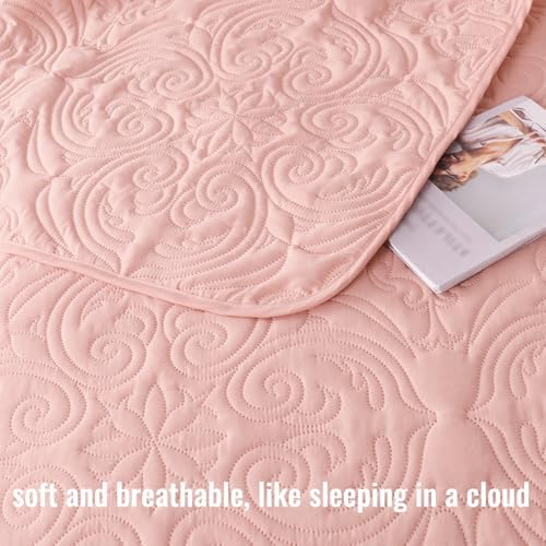 Exclusivo Mezcla King Size Quilt Set - Blush Pink