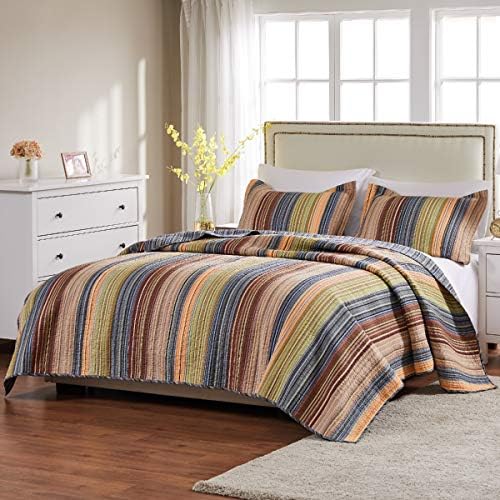 Greenland Home 100 Cotton Quilt Set Reversible TwinXL