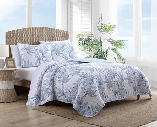 Tommy Bahama King Quilt Set Kayo Blue