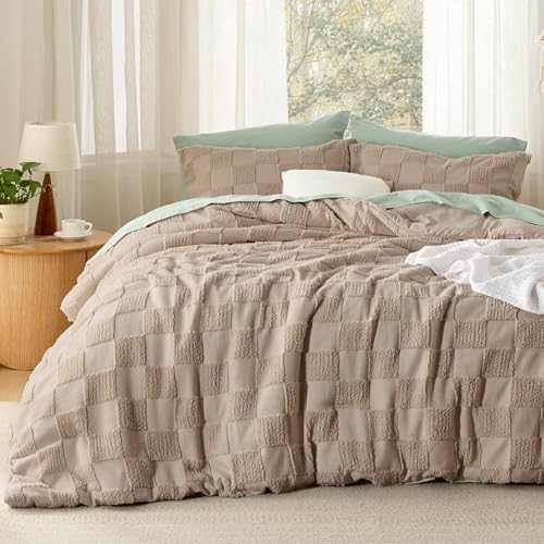 Bedsure California King Comforter Set Khaki
