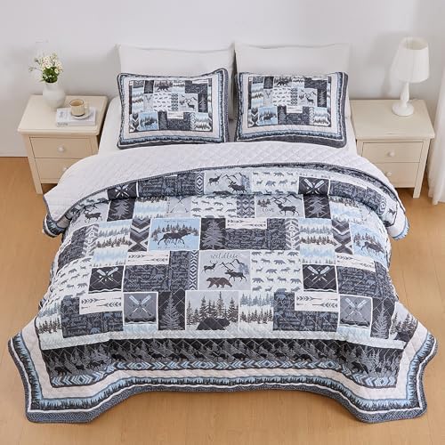 Market Place Rustic Quilt Set FullQueen Size