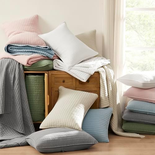 WDCOZY White Oversized Cal King Quilt Set