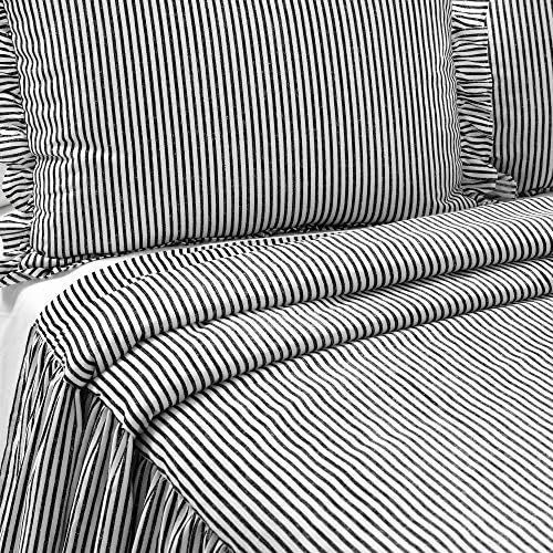 Lush Decor Ticking Stripe Bedspread 3 Piece Set Queen
