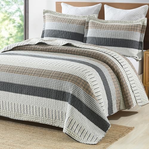 PANGUSHAN 100 Cotton King Quilt Set 3 Pieces