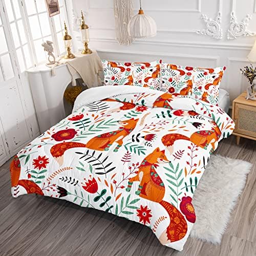 Cartoon Fox 3-Piece Comforter Set for Kids