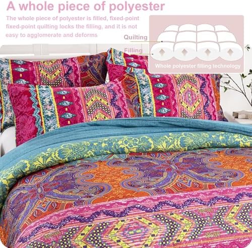 WONGS BEDDING Bohemian Comforter Set King