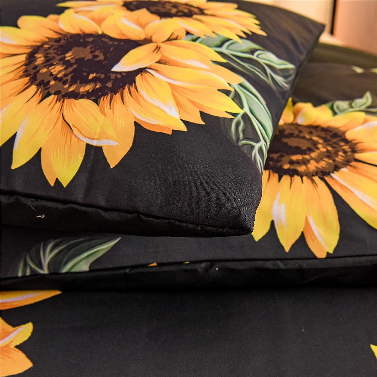 NTBED Sunflower Comforter Set Queen 3-Piece Microfiber Bedding