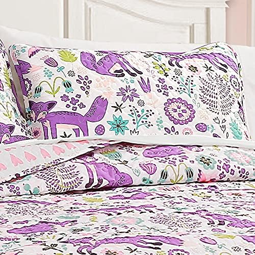 Lush Decor Pixie Fox Reversible Quilt Set - 3 Piece Twin