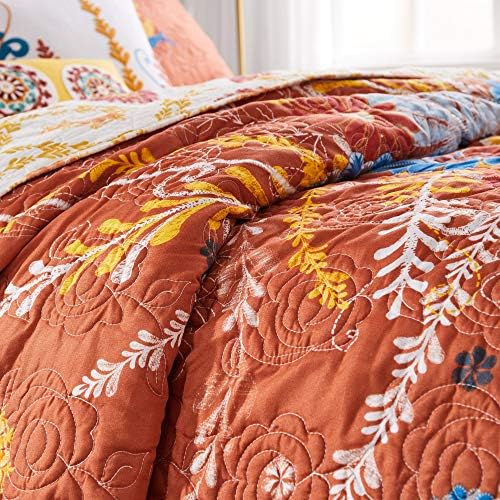 Greenland Home Barefoot Bungalow Quilt Set 3-Piece FullQueen Multi