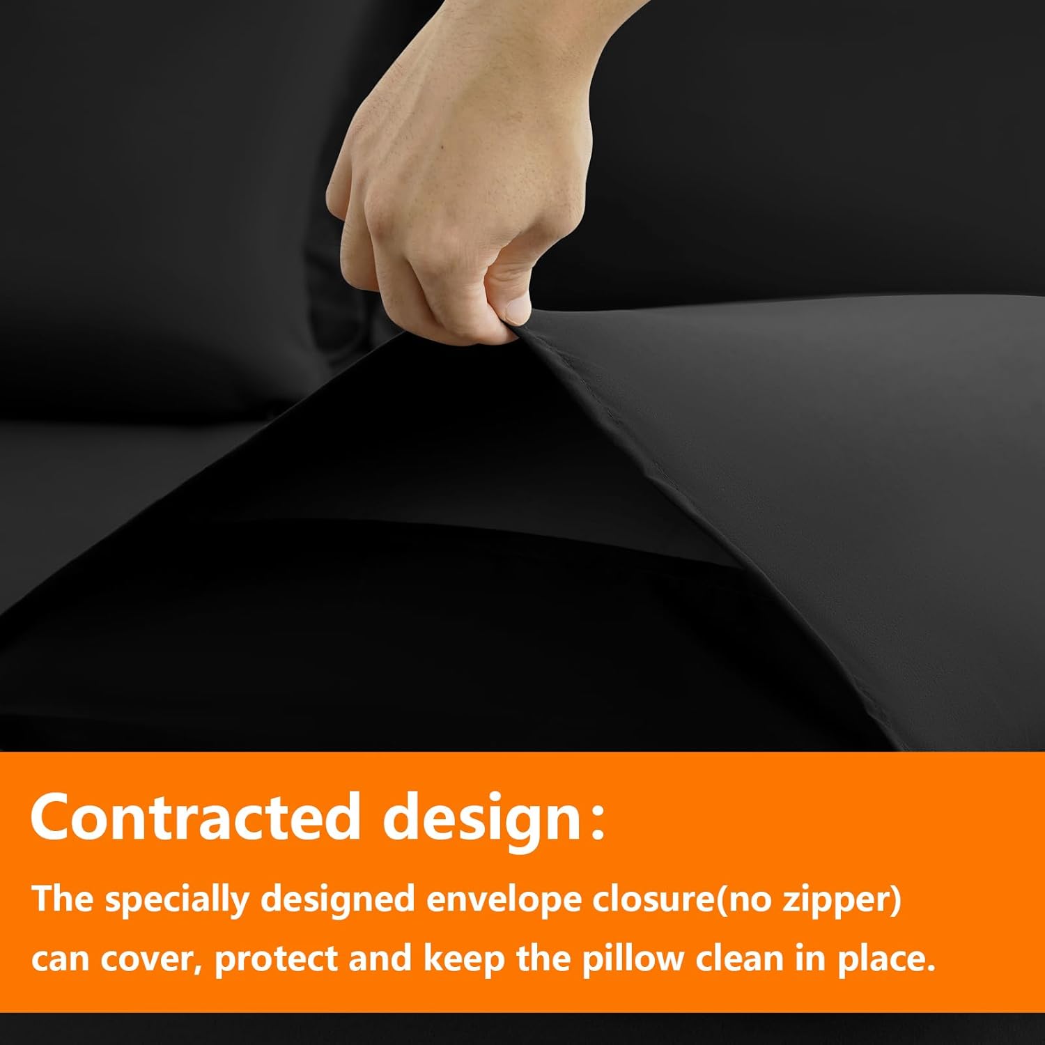 TAIMIT Black Comforter Set 7 Piece Bed in a Bag