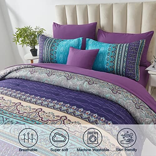 Cottolester Bohemian Striped 8-Piece Bed Set Queen Size