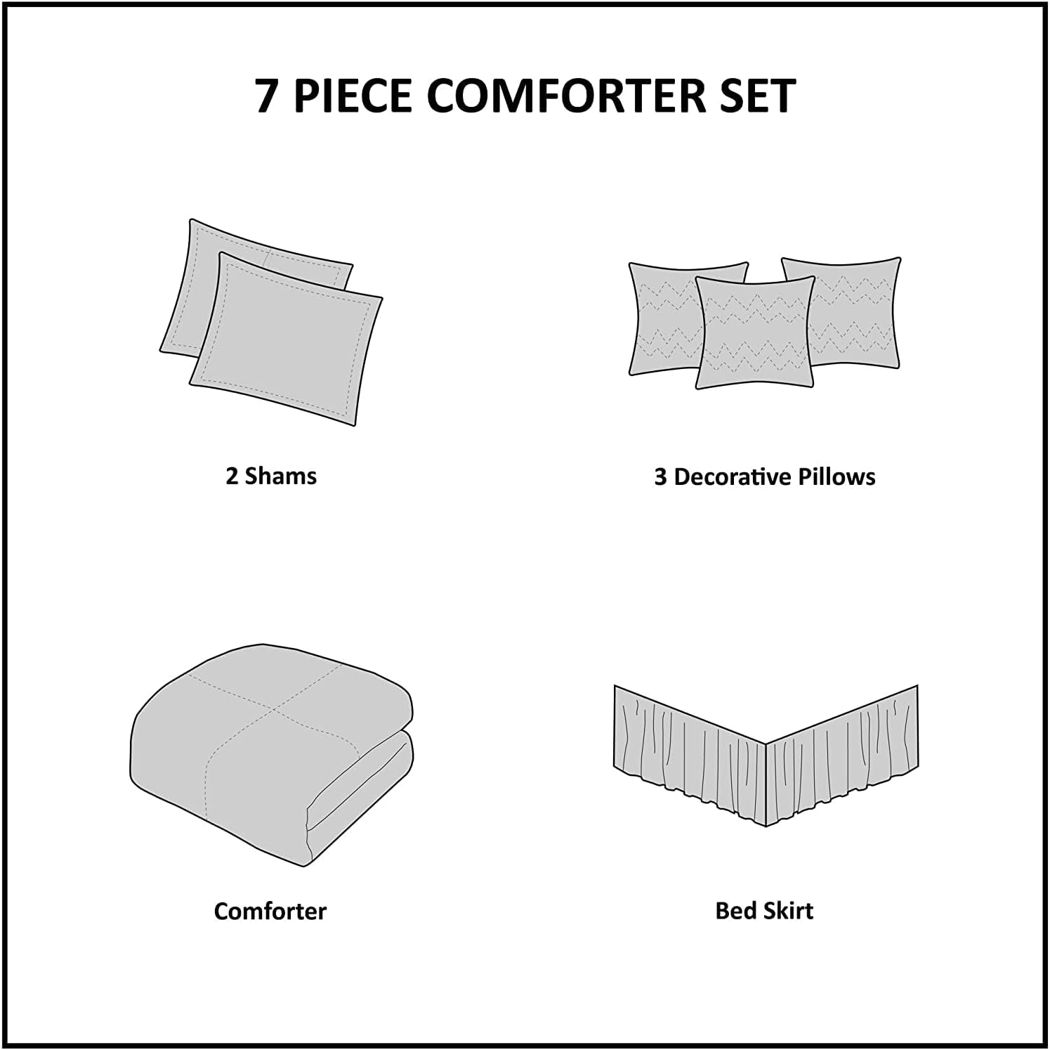 Madison Park Vienna Sateen Cotton Comforter Set Indigo 7 Piece