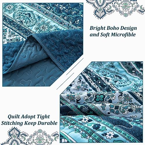 WONGS BEDDING Boho King Quilt Set