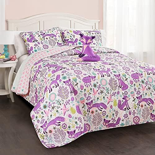 Lush Decor Pixie Fox Reversible Quilt Set - 3 Piece Twin