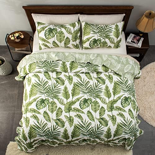 HORIMOTE HOME Tropical Plants Quilt Set Twin 2 Pieces