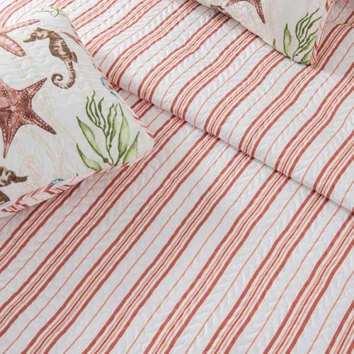 Great Bay Home Full Queen Coastal Quilt Bedding Set 1