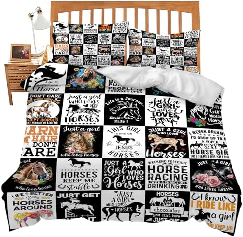 UIAMT Western Style Duvet Cover Set for Kids and Adults