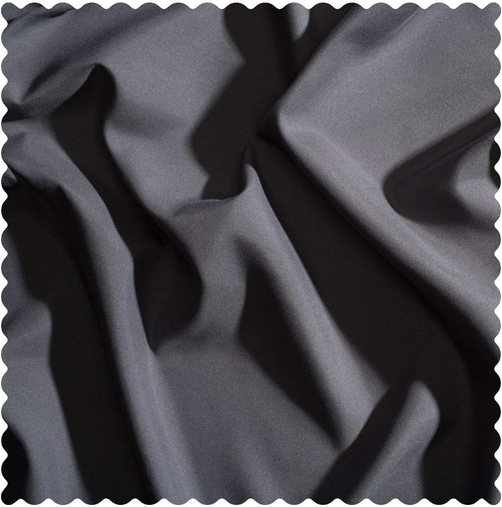 PeachSkinSheets Original 1500TC Queen Duvet Cover Set Graphite Gray