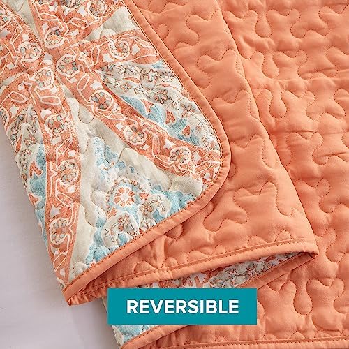 Comfort Spaces Reversible Quilt Set - Vermicelli Stitching All Season TwinTwin XL
