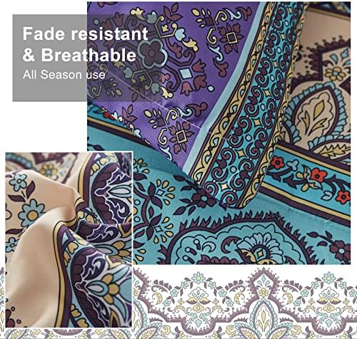Cottolester Bohemian Striped 8-Piece Bed Set Queen Size