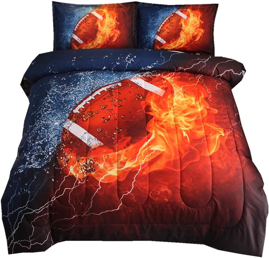 NTBED Rugby Comforter Set for Boys Teens