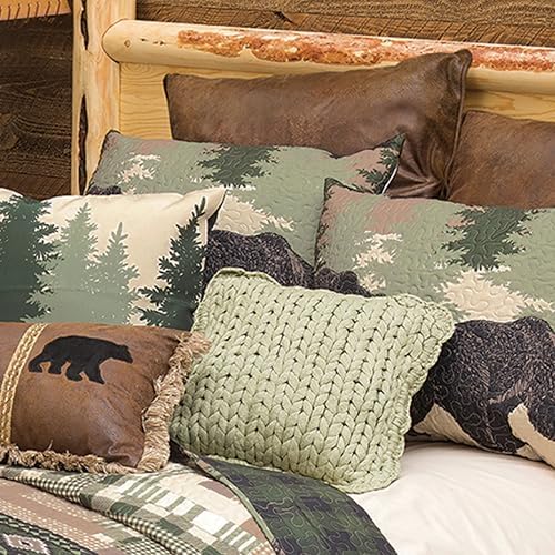 Black Forest Dcor Black Bear Quilt Bed Set Queen