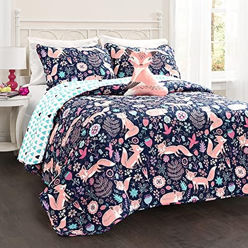 Lush Decor Pixie Fox Reversible Quilt Set - 3 Piece Twin