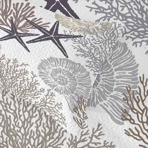 Tritard 3 Piece Coastal Quilt Set King Size