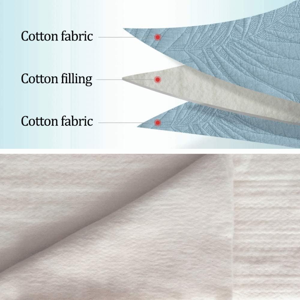 YUSIWOAL Cotton Quilt Bedspread 3PCS Reversible Set