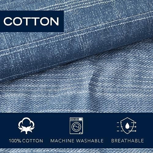 Nautica Twin Quilt Set - Ridgeport Blue Cotton Reversible Bedding