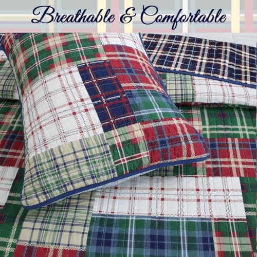 Cozy Line Nate Patchwork Quilt Set Twin 2 Piece 1
