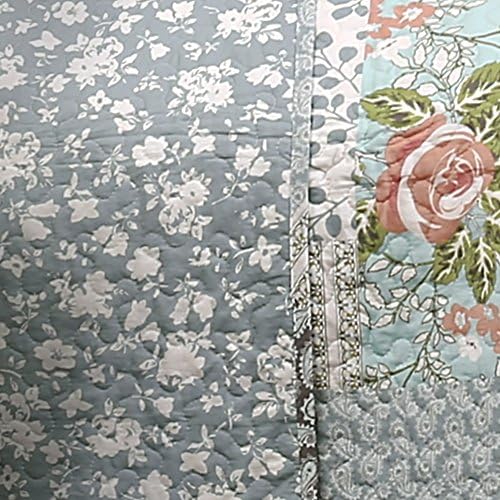 Lush Decor Roesser Quilt Set - King - Blue 1