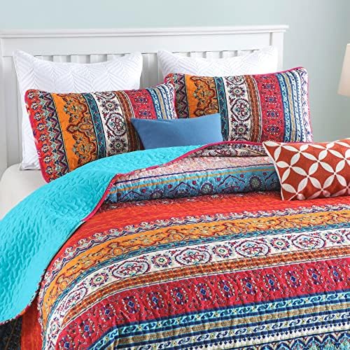 WONGS BEDDING Boho Quilt Set Queen Size