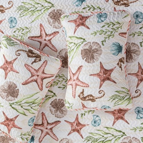 Great Bay Home Full Queen Coastal Quilt Bedding Set 1