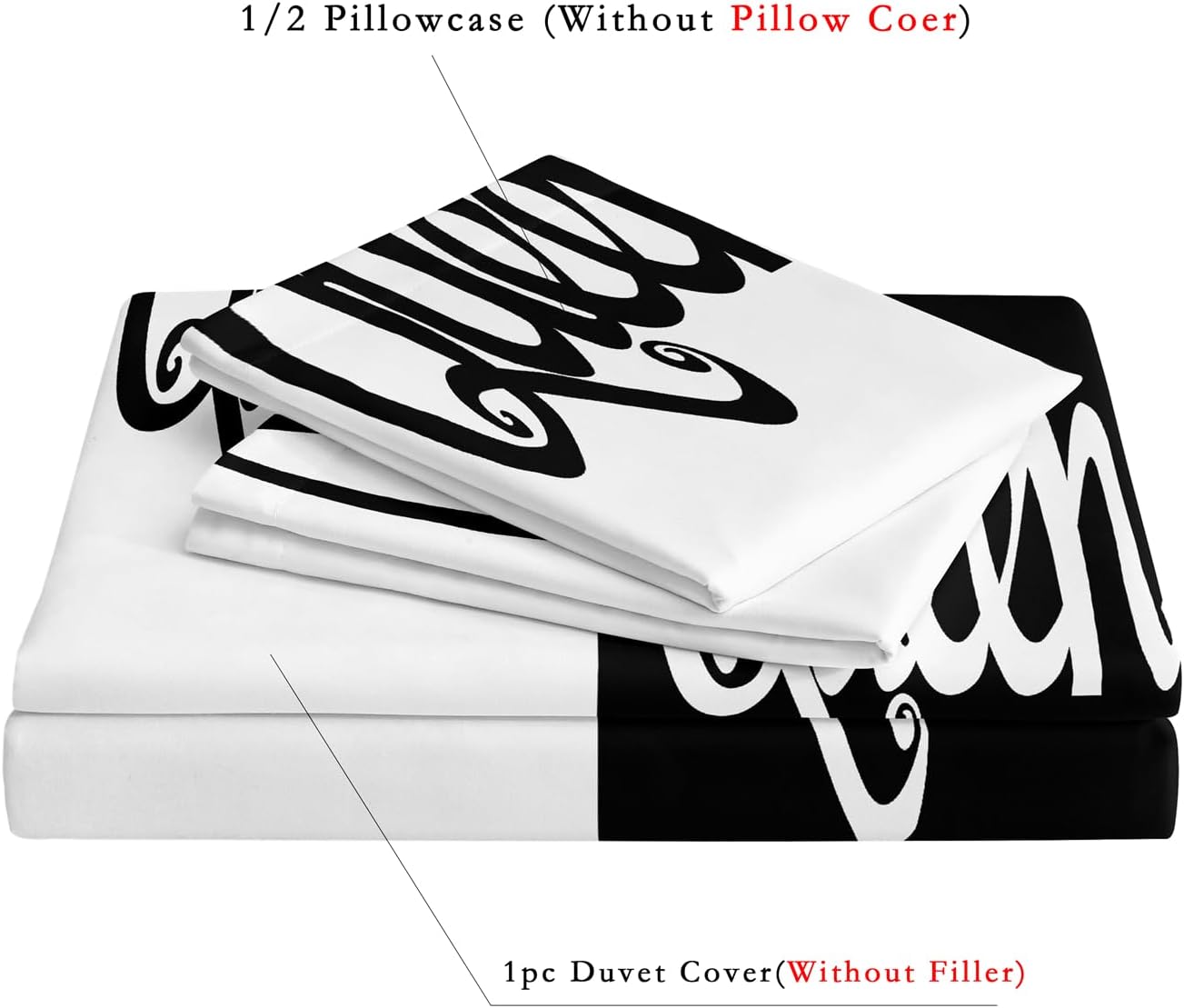 Dream Fields Queen Duvet Cover Set 3 Piece with Pillowcases