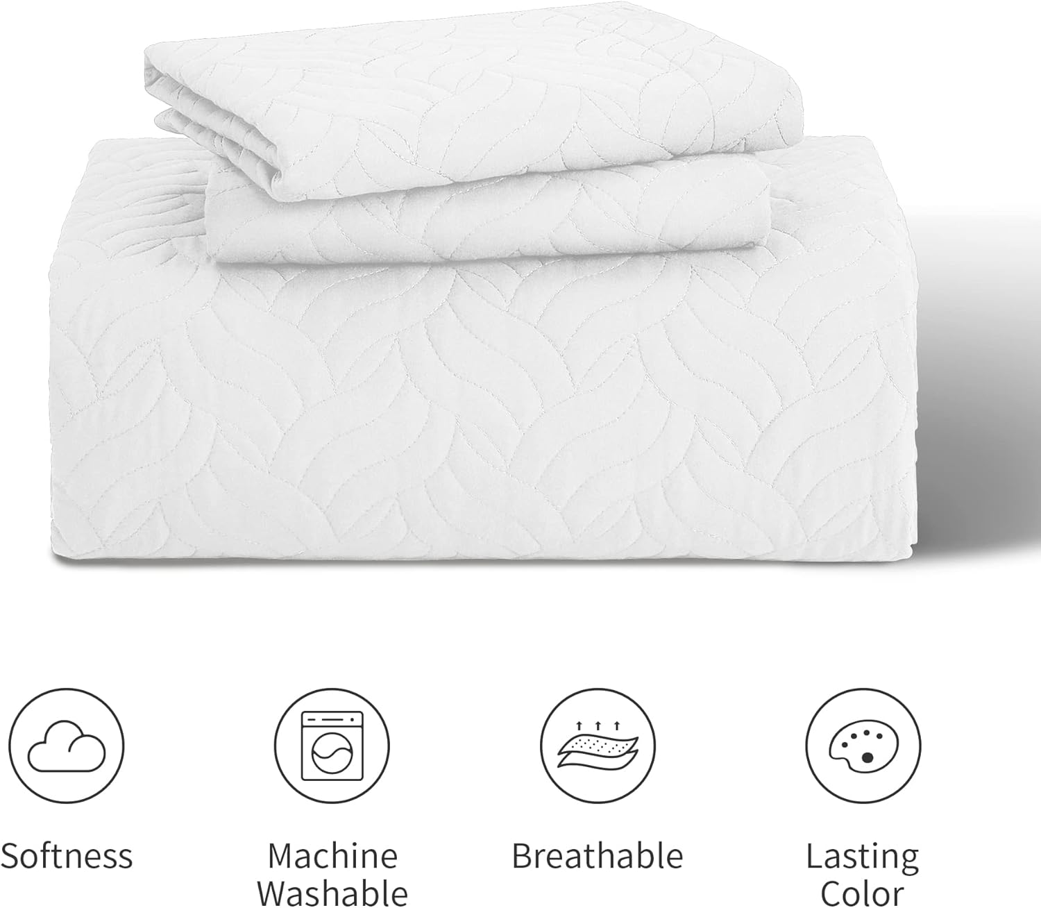 Loves Cabin King Size Quilt Set - Modern Wave Pattern