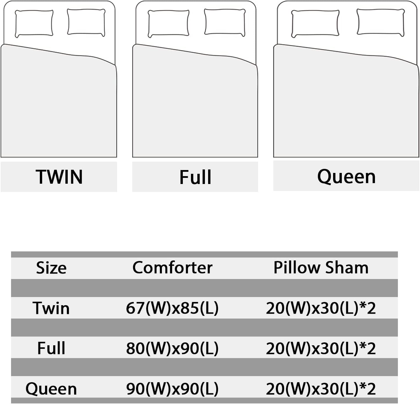 AILONEN Gothic Skull Comforter Set Queen Size 1