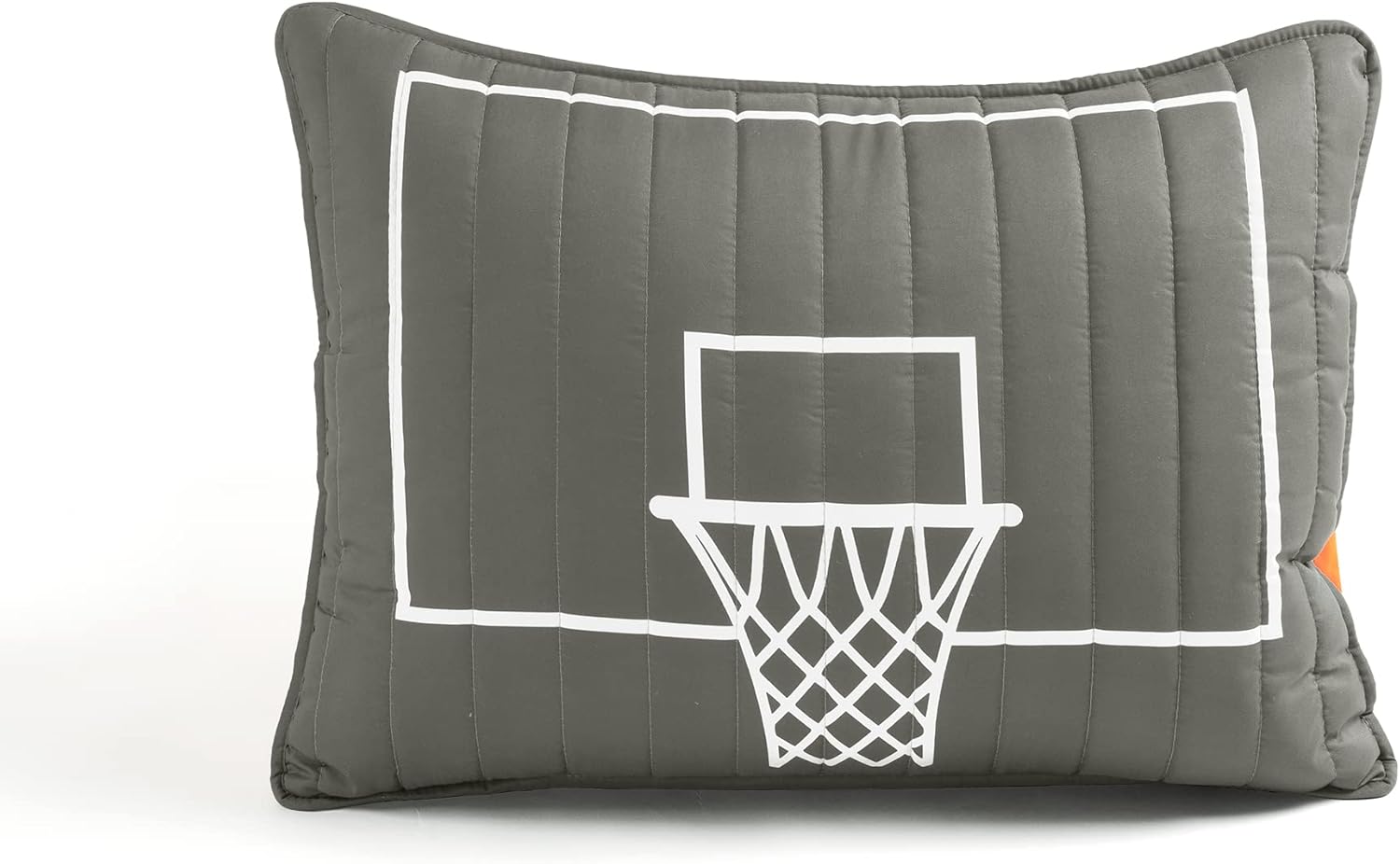 Lush Decor Basketball Quilt Set 4 Piece Twin Charcoal