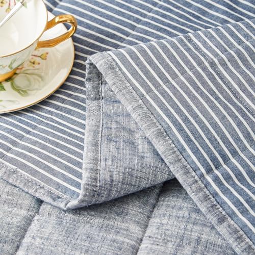 Softpage Cotton Quilt Bedding Set with Coverlet Pillow Shams