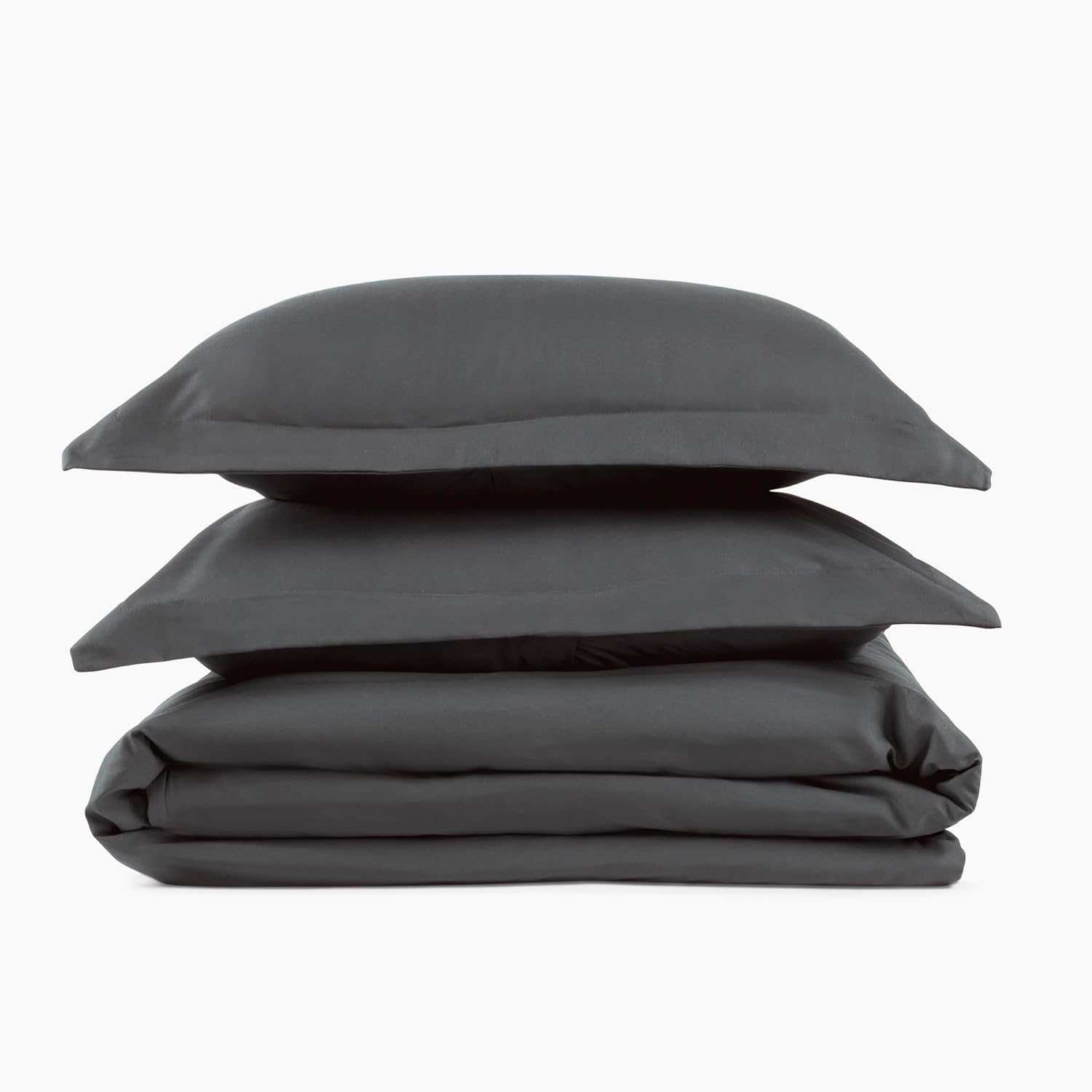 PeachSkinSheets Original 1500TC Queen Duvet Cover Set Graphite Gray