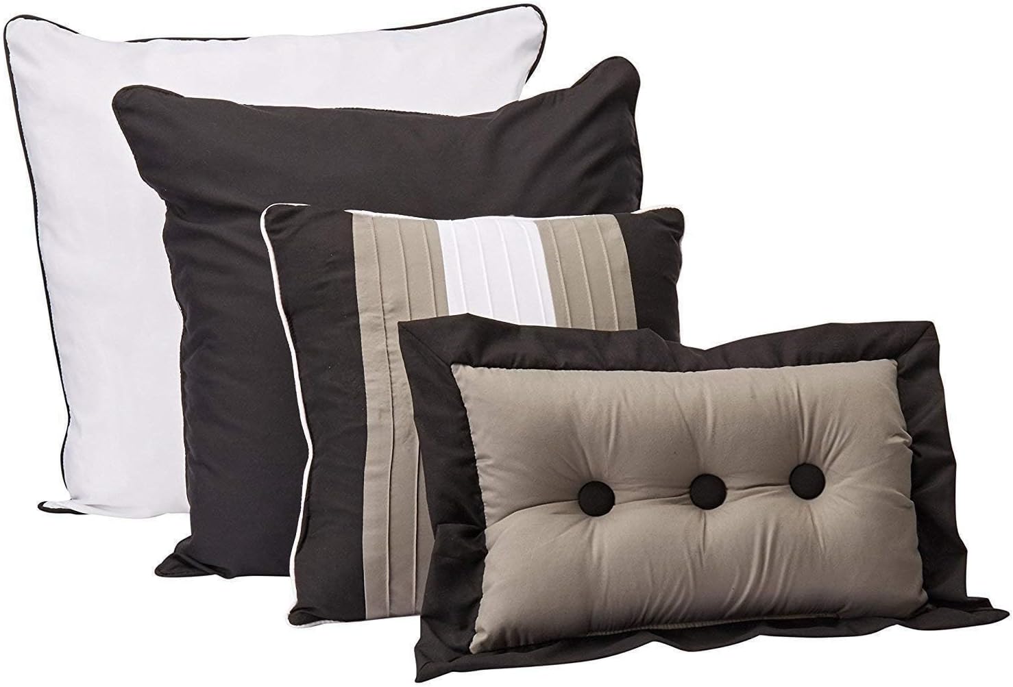 Chezmoi Loft 8-Piece Comforter Set Queen 1