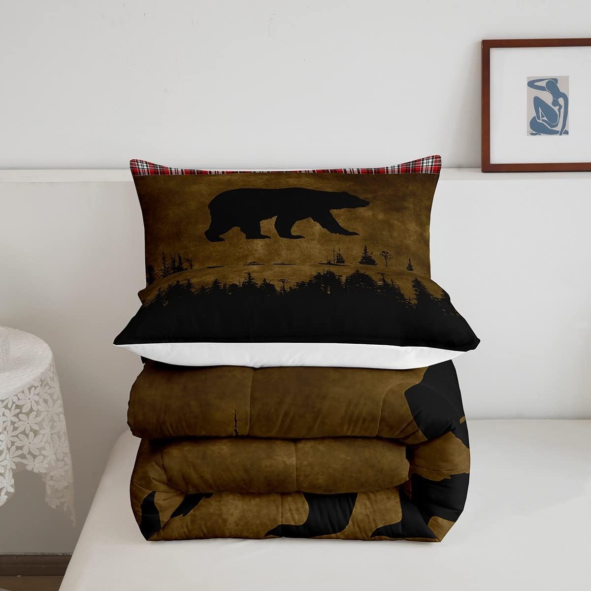 Erosebridal Rustic Farmhouse Queen Comforter Set