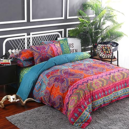 WONGS BEDDING Bohemian Comforter Set King