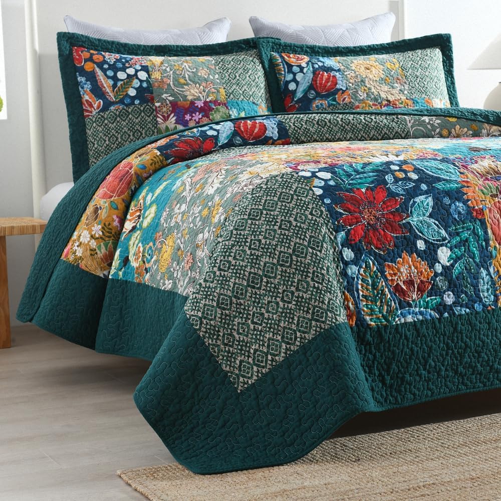 Autumn Dream Reversible Cotton Quilt Set King Size 1
