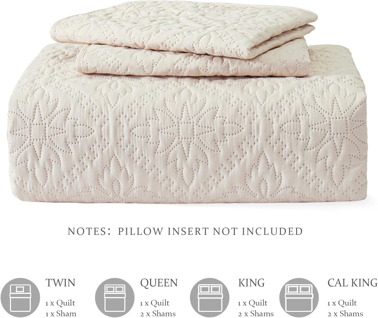 Exclusivo Mezcla Twin Quilt Bedding Set Lightweight Soft with 1 Pillow Sham
