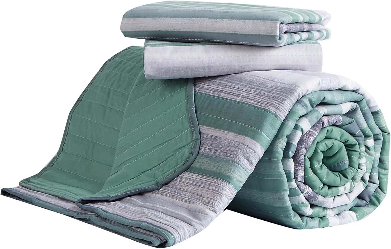 KAKIJUMN Quilt Set Full Queen 2-Piece Bedspread Coverlet with Pillow Sham