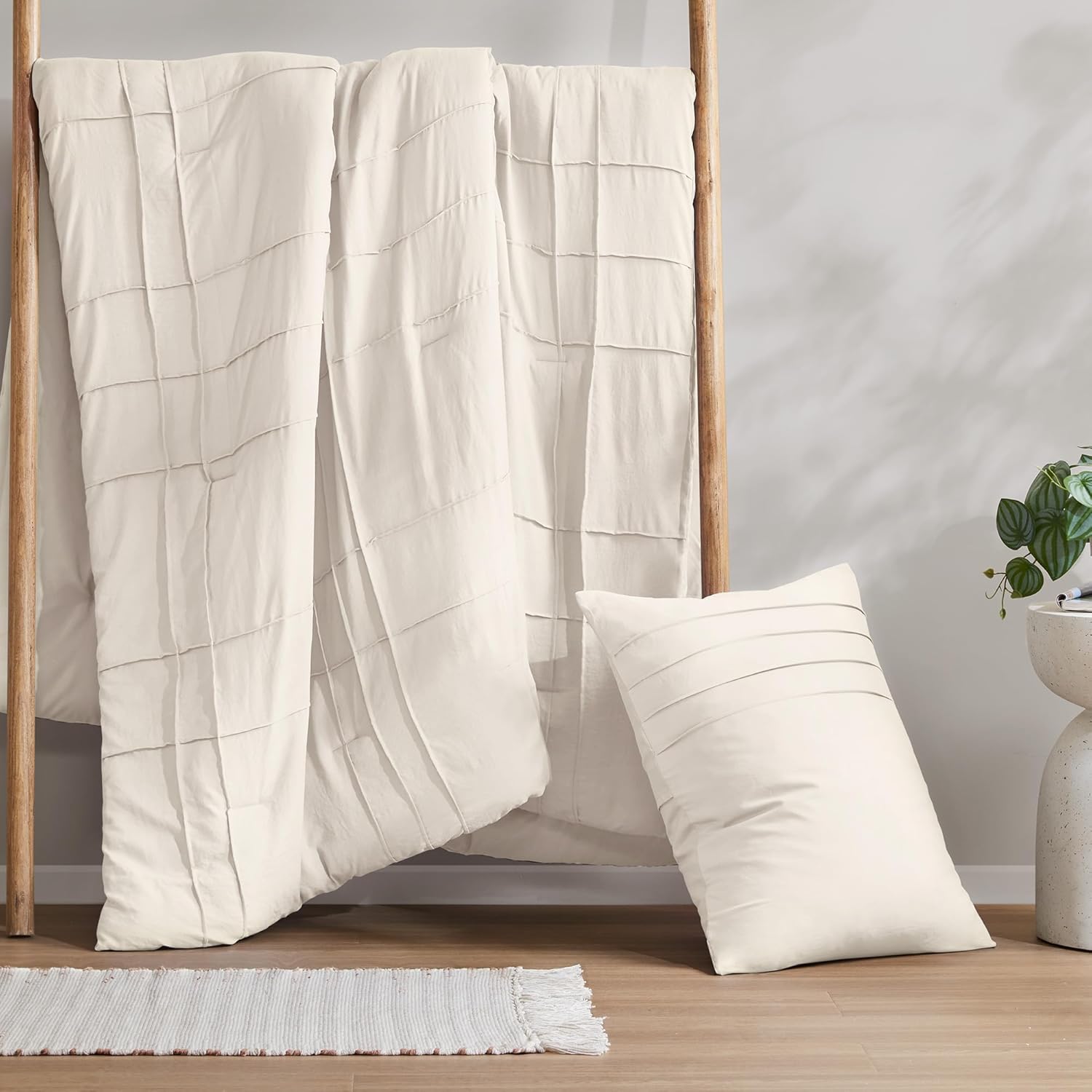 Comfort Spaces Cream Comforter Set - TwinTwin XL 2 Pcs